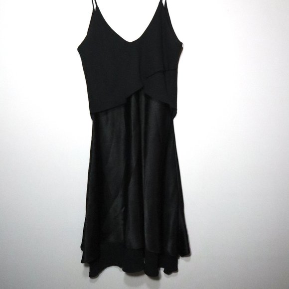 Venus Attitudes 80s/90s Vintage Union Label Women's Mini Black Dress Size 8 - Picture 1 of 5